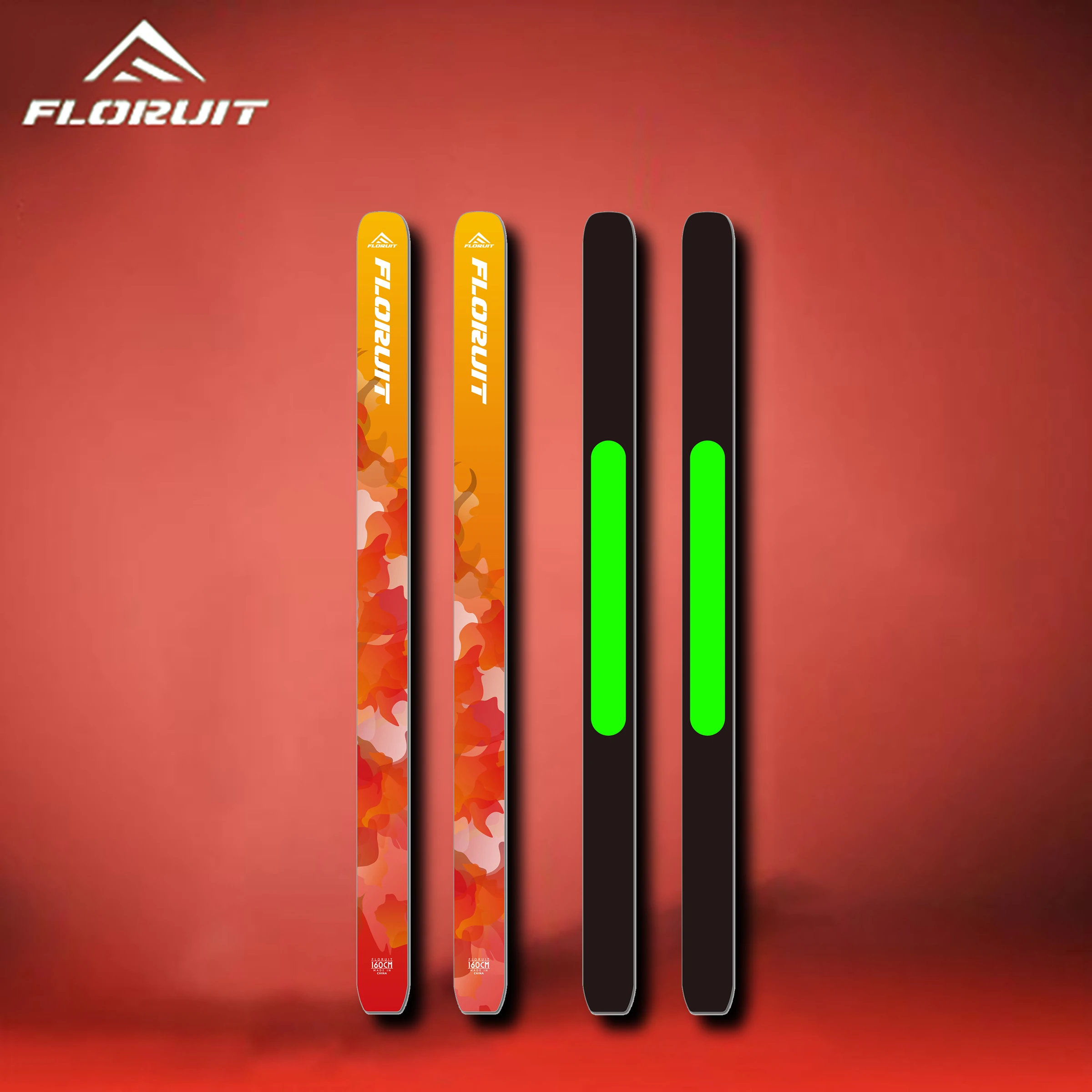 FLORUIT охотничьи лыжи для взрослых лыжный комплект с креплениями
