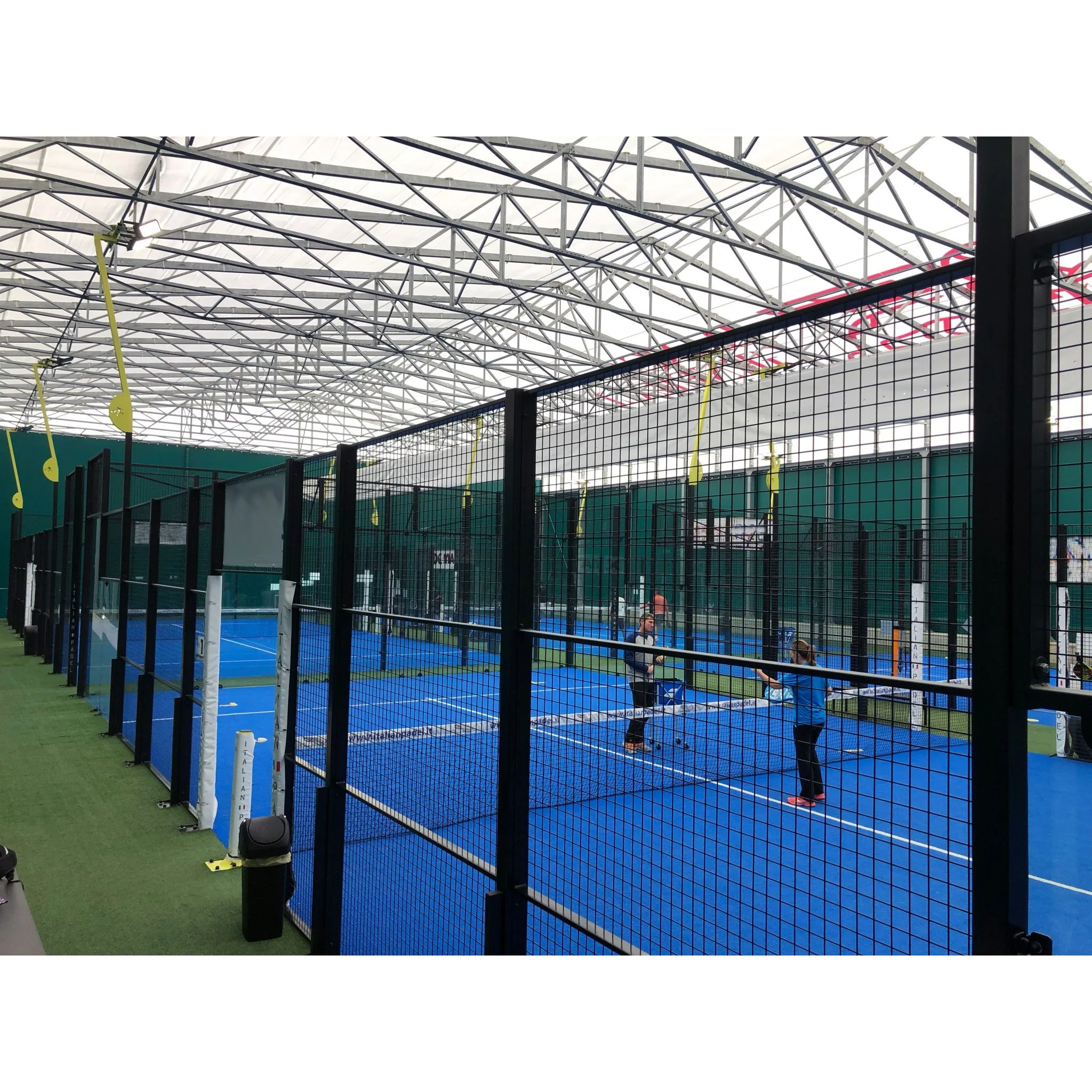 Padel Court Supplier Court Tennis Hall Construction Structure Roofs For Paddle Courts