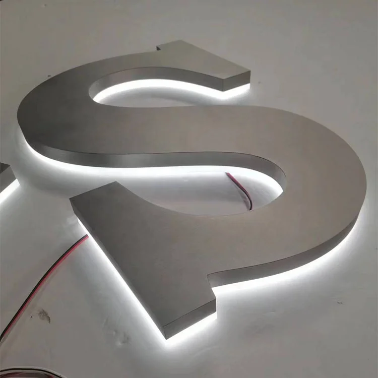 custom backlit metal sign outdoor stainless steel letter laser cut signs buy diy door signage backlit metal sign letters