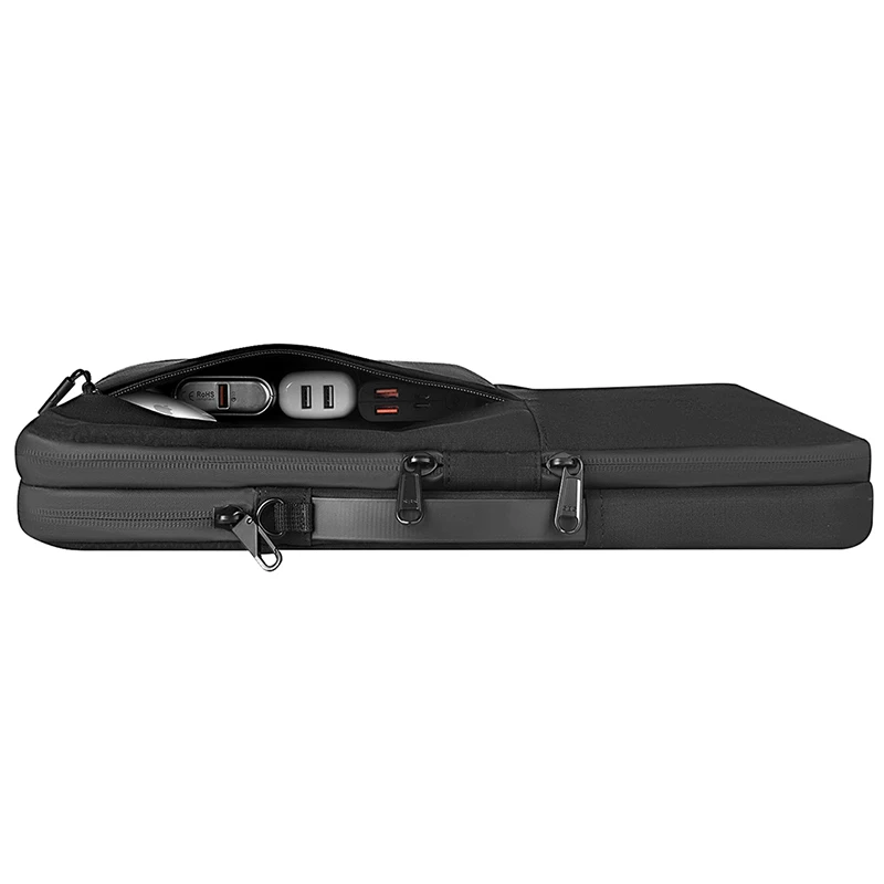 WIWU New Portable Eco-Nylon Waterproof Soft lining Laptop sleeve for Laptop Notebook Surface Black Sleeve Mac book Pro 15