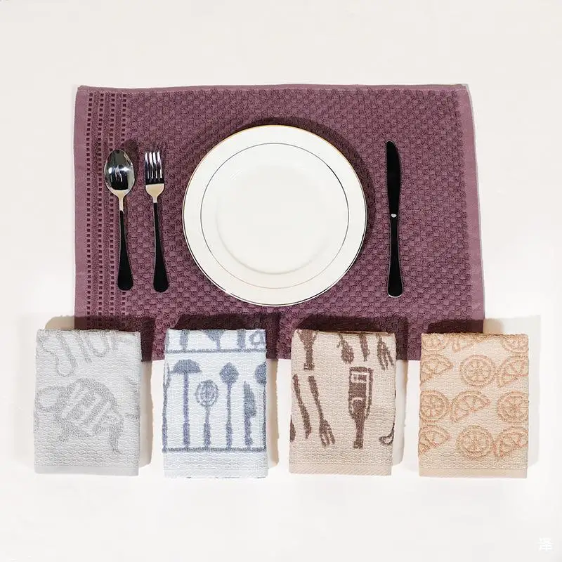 Wholesale Price Eco Friendly Kitchen Dish Cloths Highly Absorbent Personalised Wholesale Cotton Kitchen Napkins