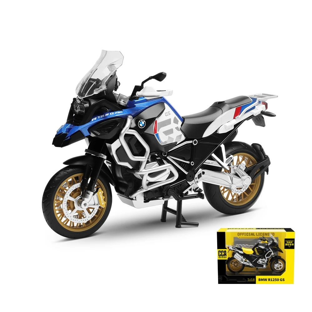 1/12 BMW R1250GS игрушка для приключений мотоцикл CCA MSZ отполированная металлическая модель 1:12 гоночная миниатюрная коллекция подарок для мальчиков