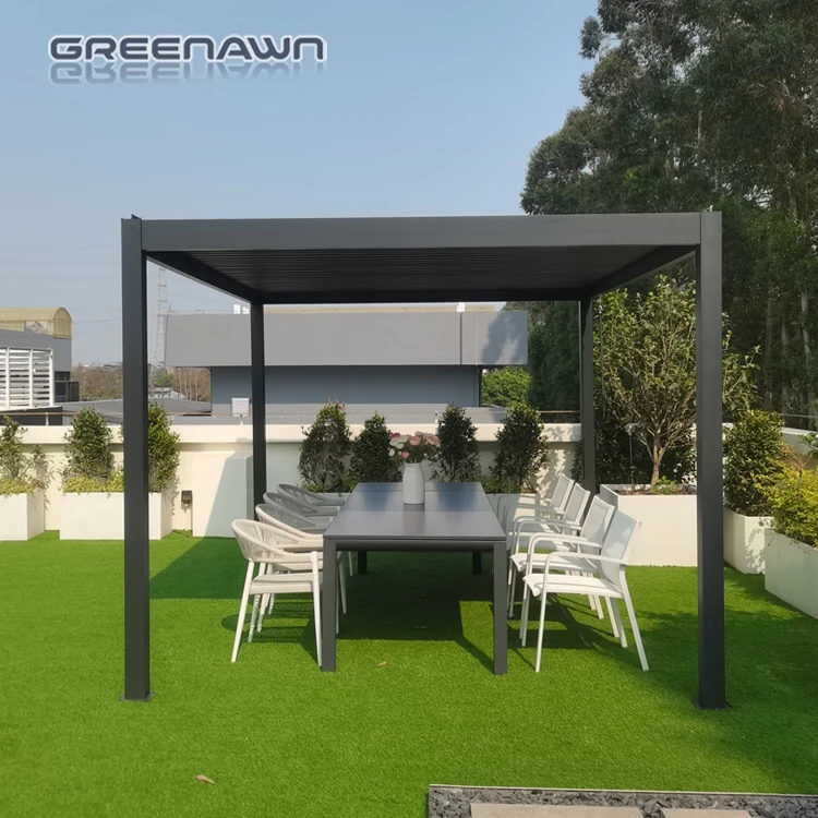 outdoor pergola folding blinds pergola car parking shed pergola bioclimatica retractil 4x3