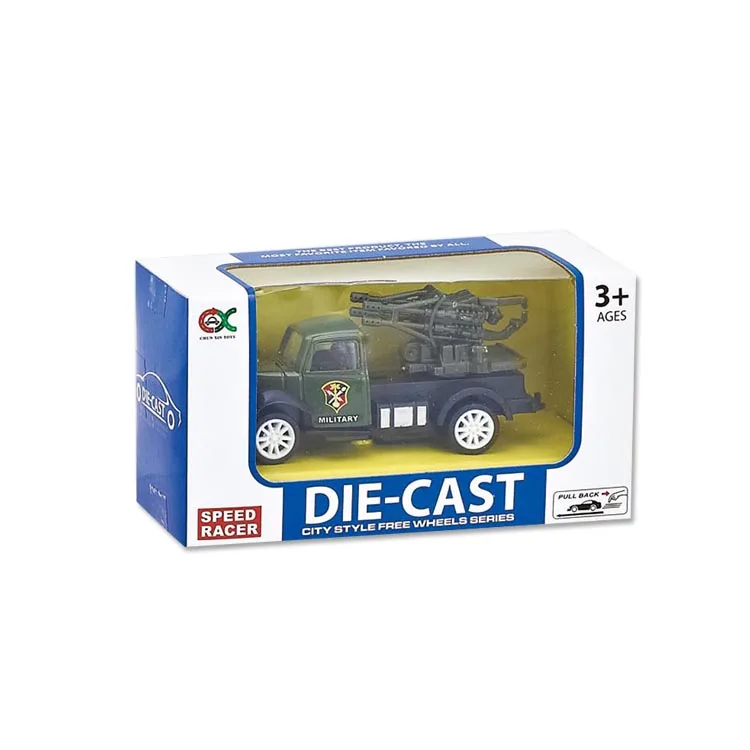 1:55 Children new design diecast military vehicle model small metal  military pullback toy car