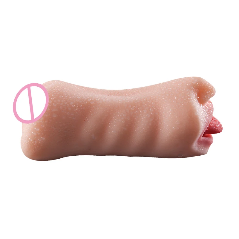 2022 Hot Selling Realistic Mouth Pussy Deep Throat With Tongue Pennis Massager TPE Artificial Vagina Male Masturbator Sex Toys