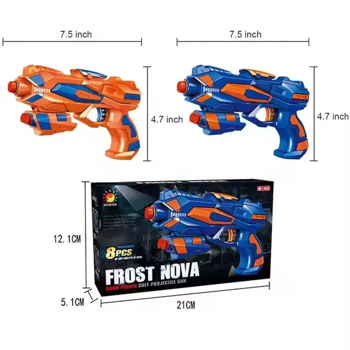 YUWEI Hot Selling Pistol Gun Toys Soft Foam Bullet Shooting Games EVA Nerf- Elite Dart Toy for Kids Gift