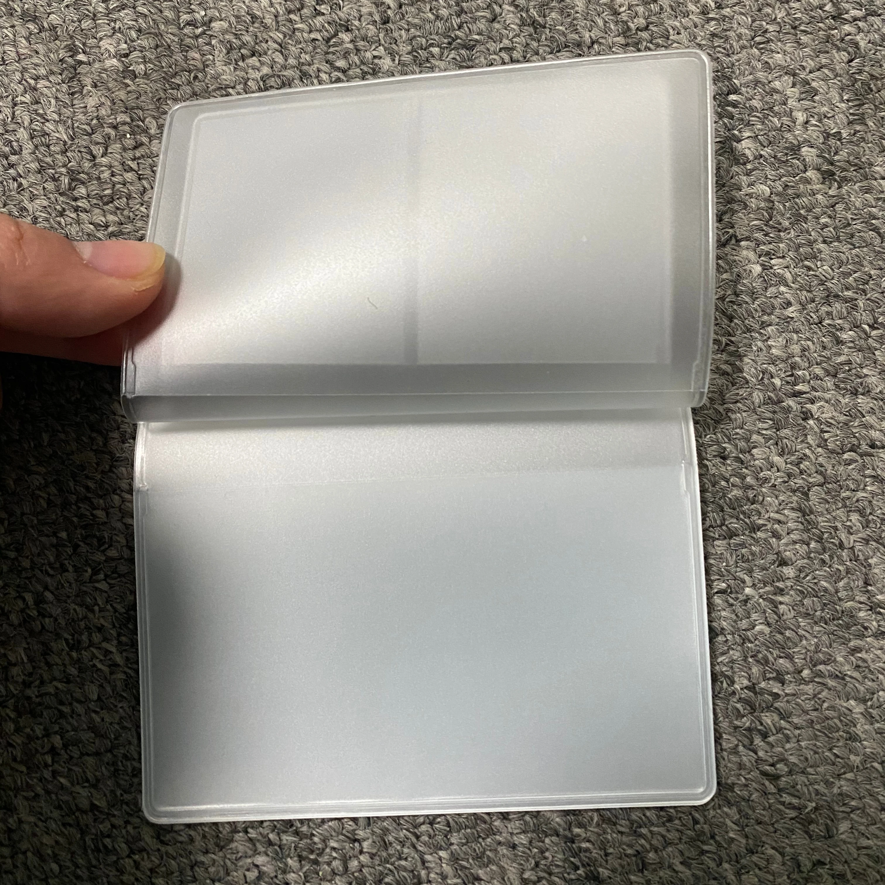 Customized  plastic pouch name Id credit card holder case organizer keeper pocket