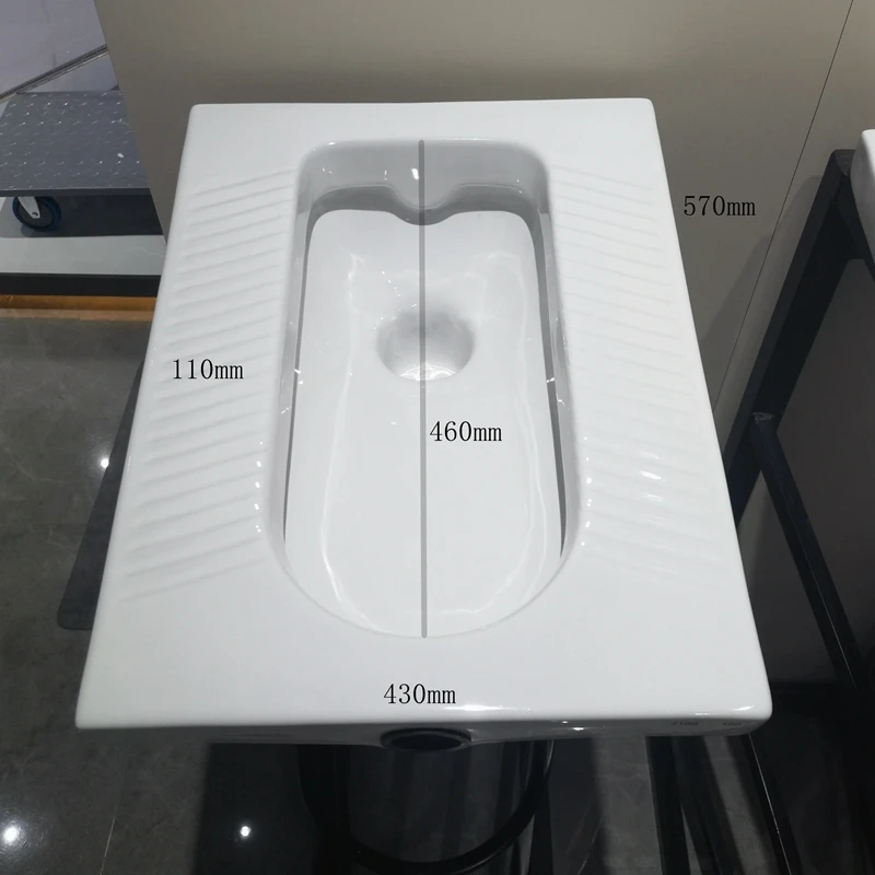water closet squat toilet pan with tank