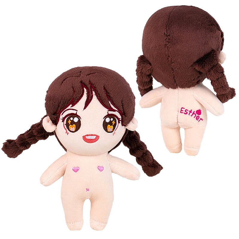 Low MOQ Custom Stuffed Design Kawaii Plush Dolls Korean Toys Custom Doll Korean Kpop Idol Custom Plush