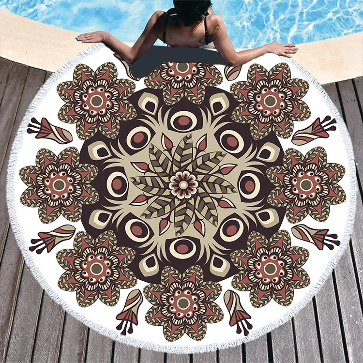 Роскошное пляжное полотенце из микрофибры с цветами amazon для взрослых