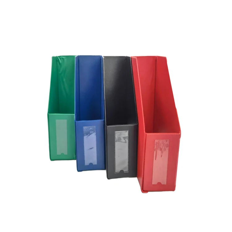 office supplies pvc cardboard magazine holder
