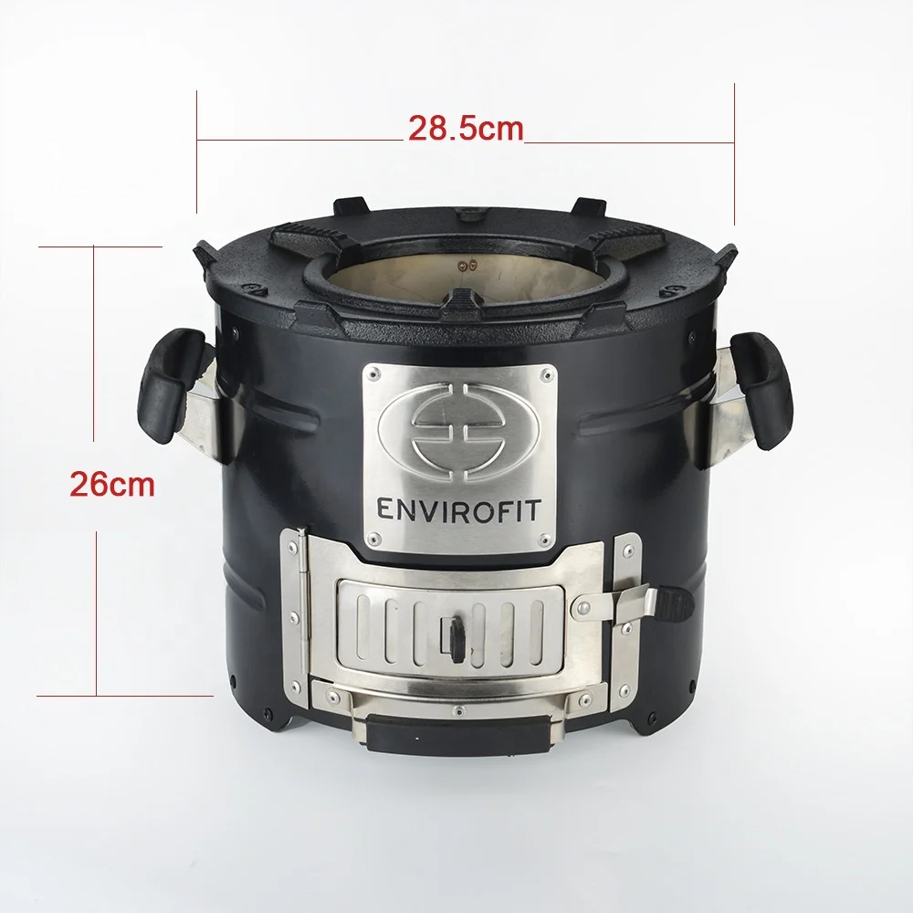 Customized Stainless Steel Home And Outdoor Camping Dual Purpose Barbecue Stove Wooden Charcoal Stove