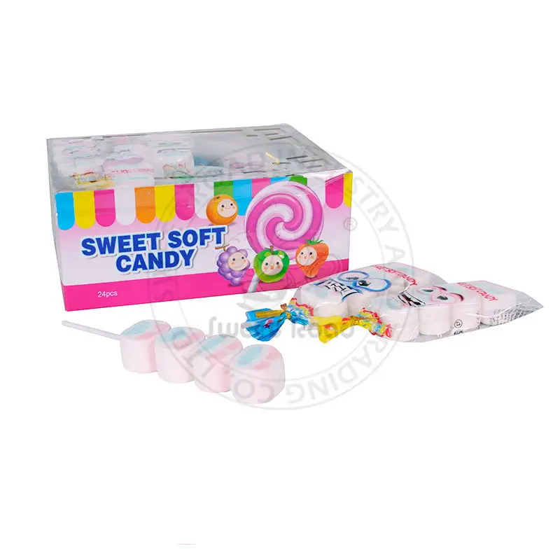 Halal Sweet Soft Candy Marshmallow Lollipop
