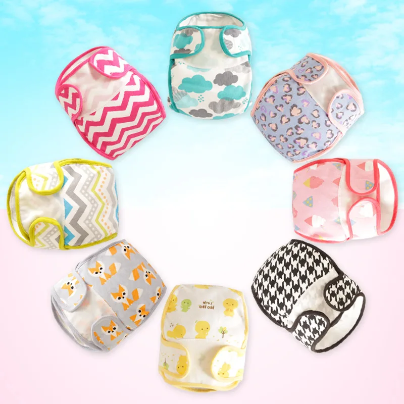 Spring and Autumn New Newborn Cotton Diaper Cover Boys and Girls Baby Ecological Cotton Washable Leak-Proof Gauze Diaper