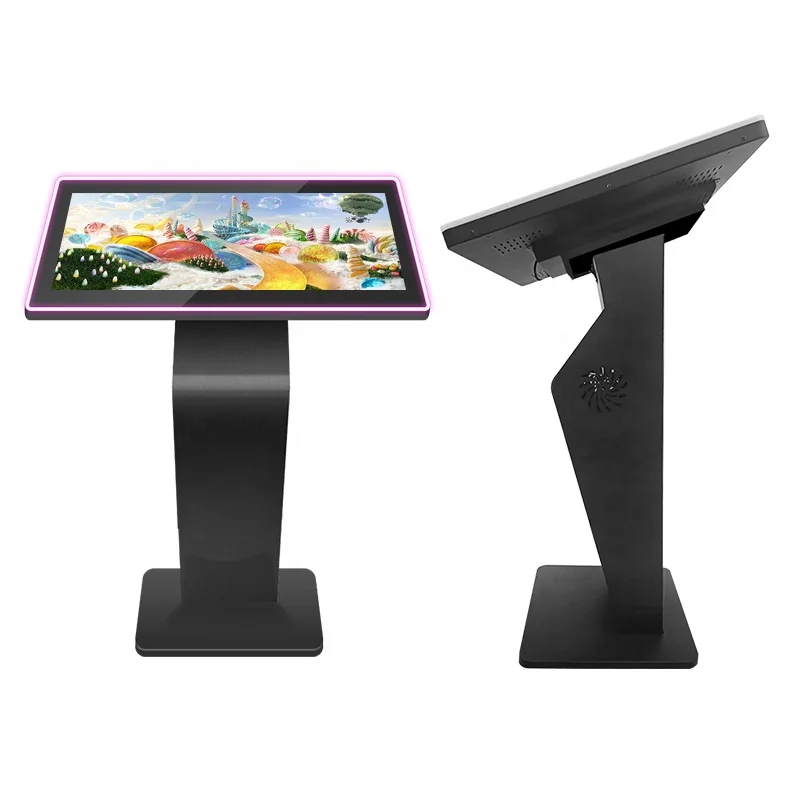 49 Inch Floor Standing Multimedia Totem Digital Signage Interactive All In One PC HD Video Player LCD Panel Touch Screen