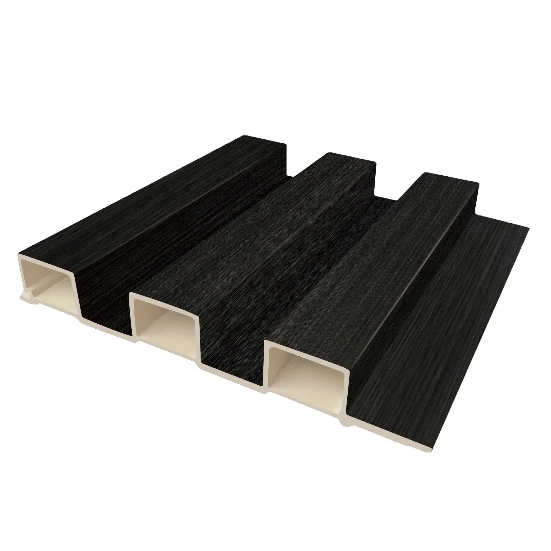 wooden cladding interior plastic composite fluted covering board wainscoting vinyl timber decorativo 3d wpc wall panel