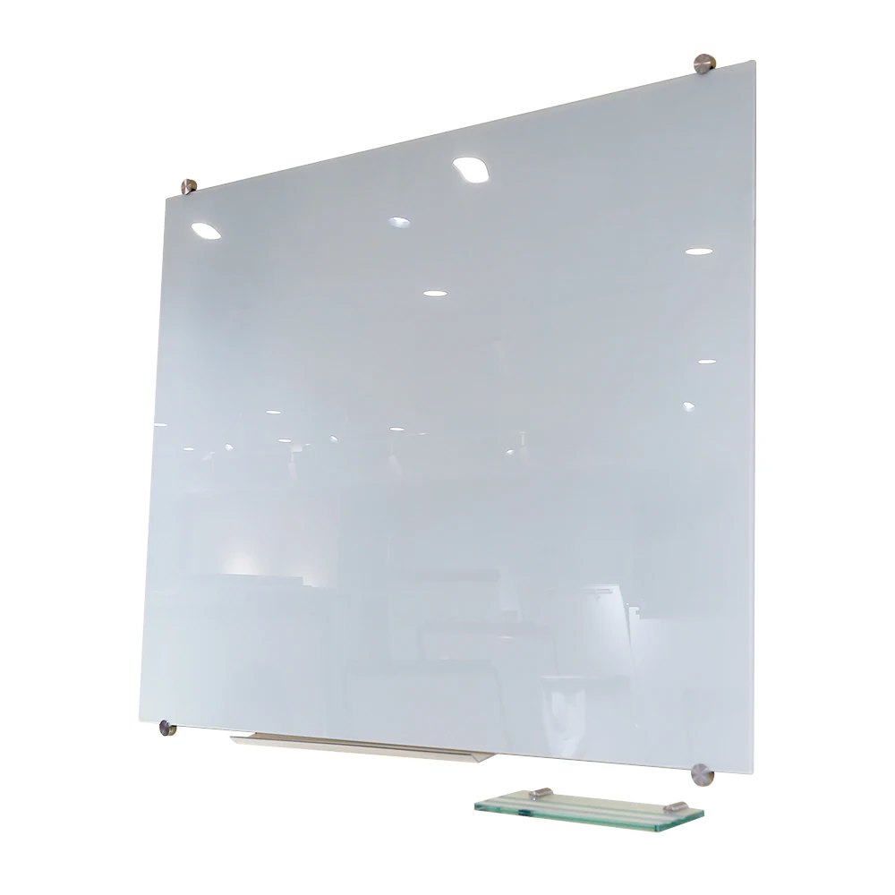 transparent tempered glass whiteboard with magnets