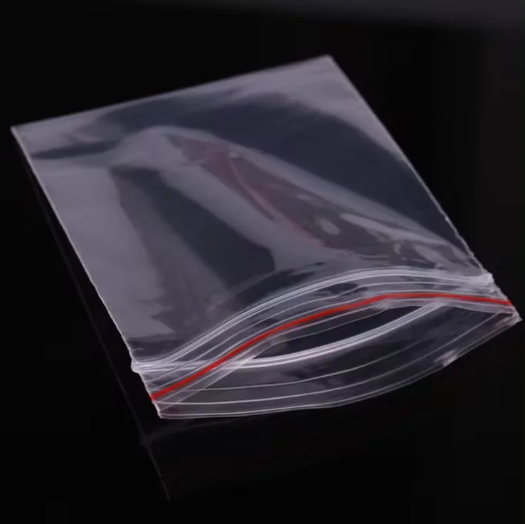 Custom wholesale print clear LDPE/HDPE zip lock packaging transparent plastic ziplock bag