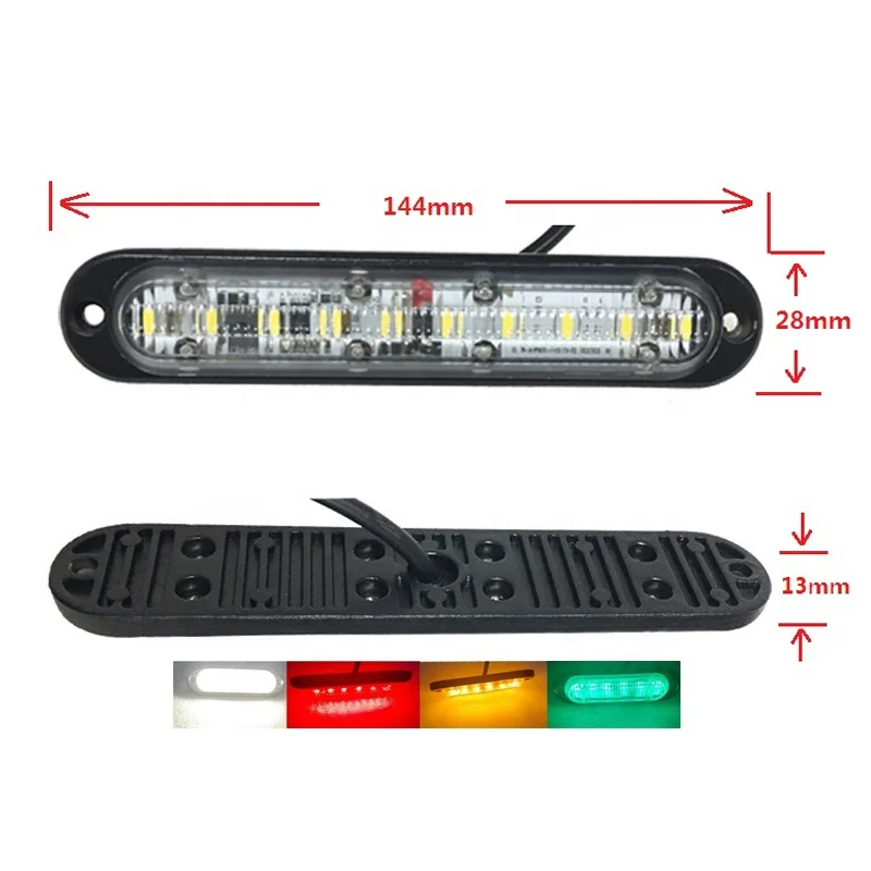 6inch 10W 5.7'  Front Rear Tail Light Trucks Trailers Lorry Car Indicators Lamp LED Side Marker