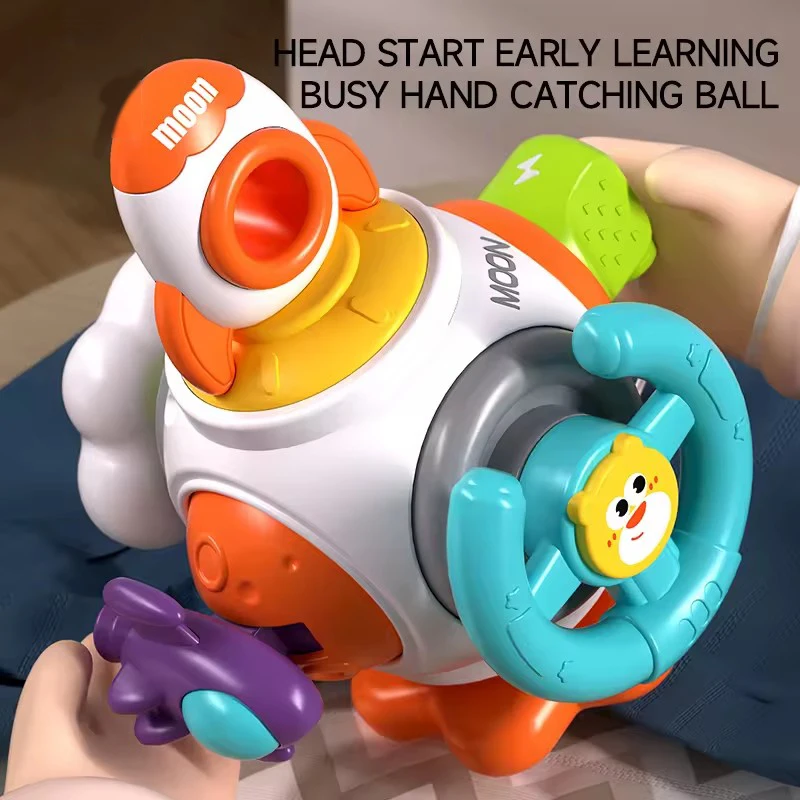 Cute Busy Ball Toy for 18m+ Educational Puzzle Hand Catch Fun Craft Usage for Infants and Toddlers Early Discovery Games
