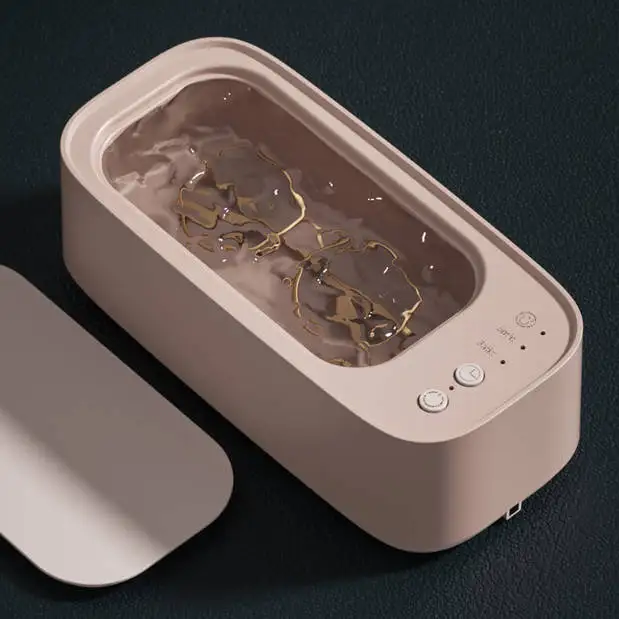 Ultrasonic Cleaning Machine Fully Automatic Portable Glasses Cleaner Professional Cleaning Machine for Glasses Jewelry Rings