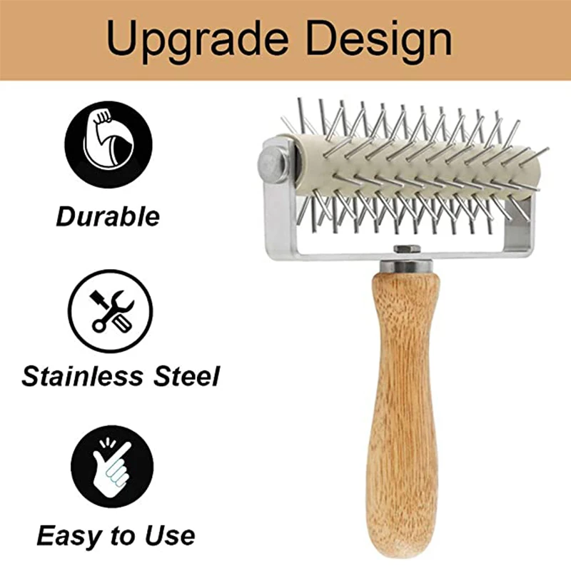 Baking Tool Pizza Pie Dough Docker Pizza Hole Puncher Cake Pie Pizza Dough Roller Needle Docker