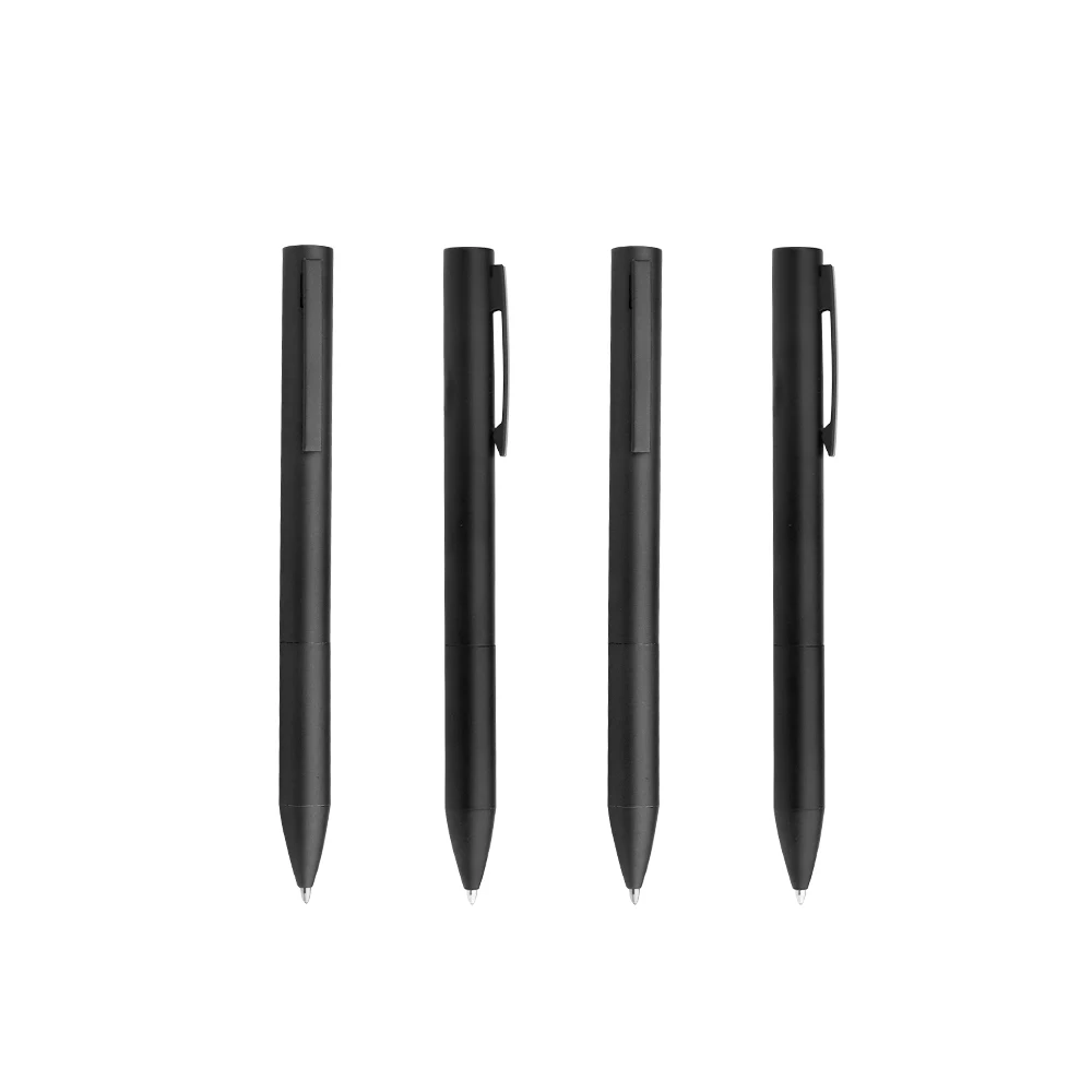 Simple Style Matte Black/Gun Black Grey Metal Ball Point Pens Twist Pen with Paper Gift Box