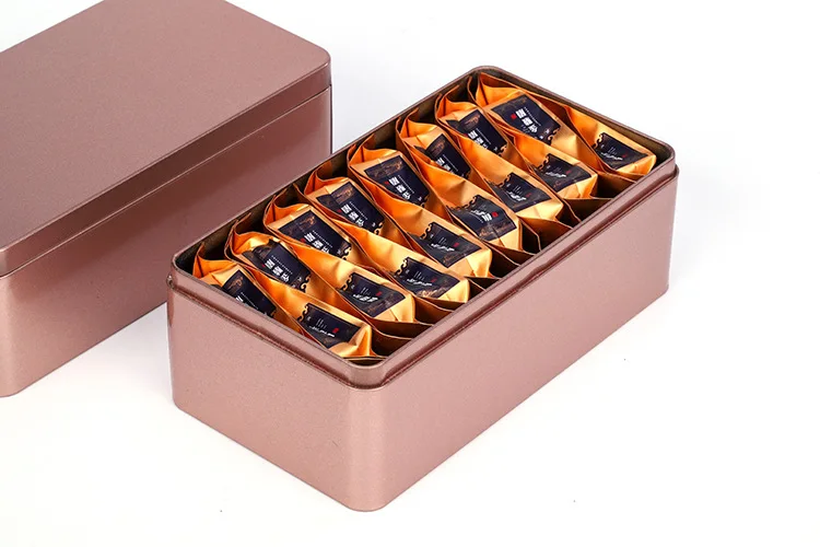 Ready To Ship Square Metal Tin Storage Metal Container Tea Can Food Case