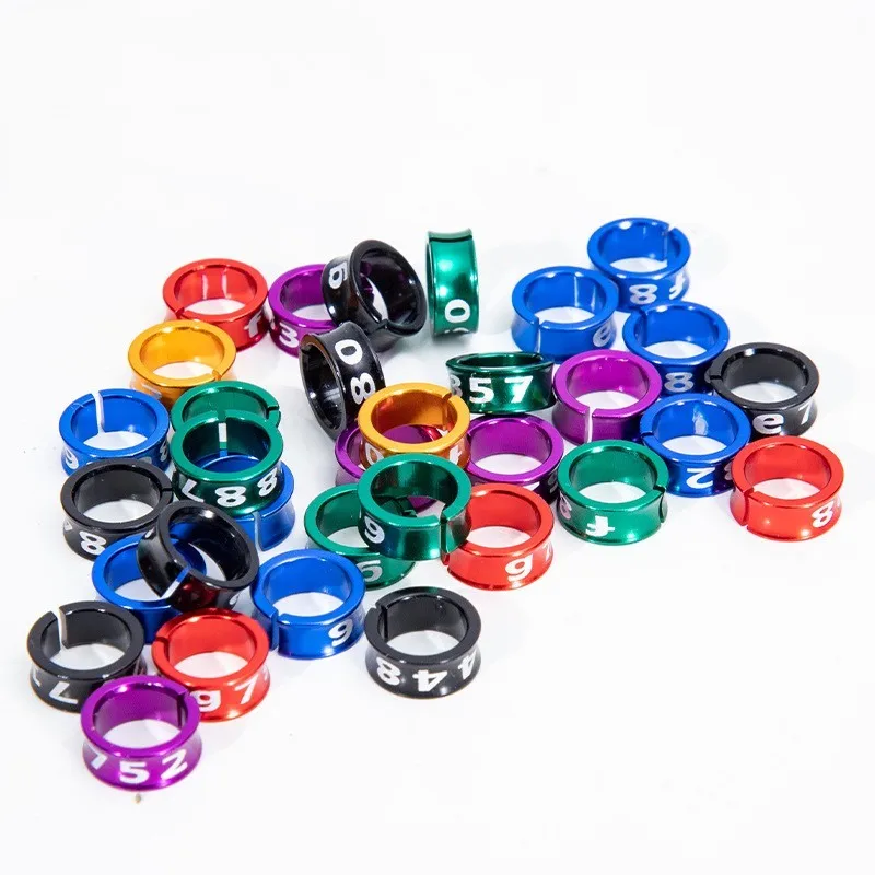 Aluminium Bird Leg Brand Rings  Baby Birds Identification Chicken Color Finches Canaries  Parrot Ringing Banding