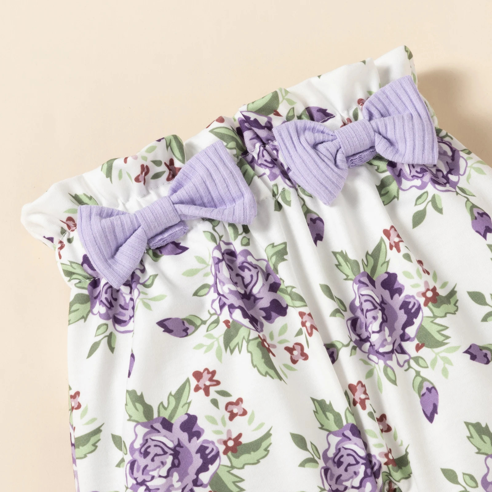 Newborn Infant 100% Soft Cotton Baby Girl Clothes Jumpsuit Rompers Clothing Set With Pant