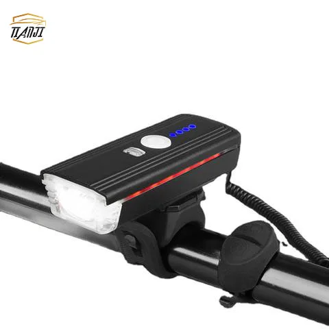 Bicycle Aluminum Alloy Headlight USB Rechargeable Warning Road MTB Bike Front Waterproof Bicycle Light