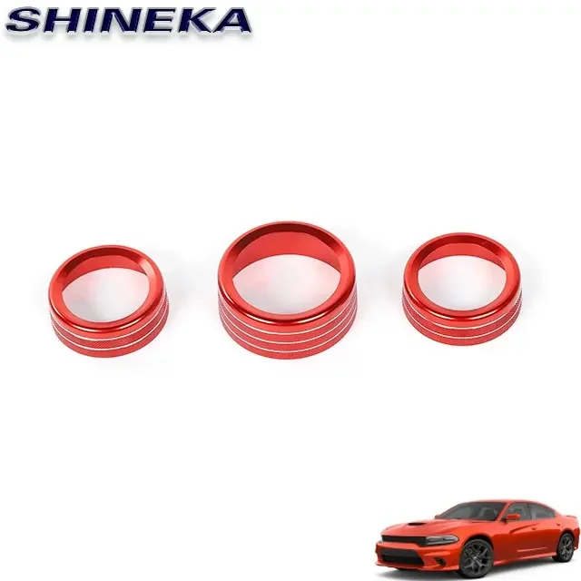 Interior Accessories Trim Car Audio Air Conditioner Switch Button Cover for Dodge Charger 2015+