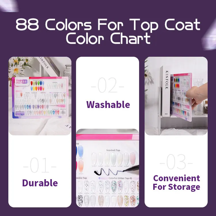 Top Coat 88 Colors Color Book OEM/ODM Privated Label Nail Gel Uv Gel Polish Colors nails supplies salon