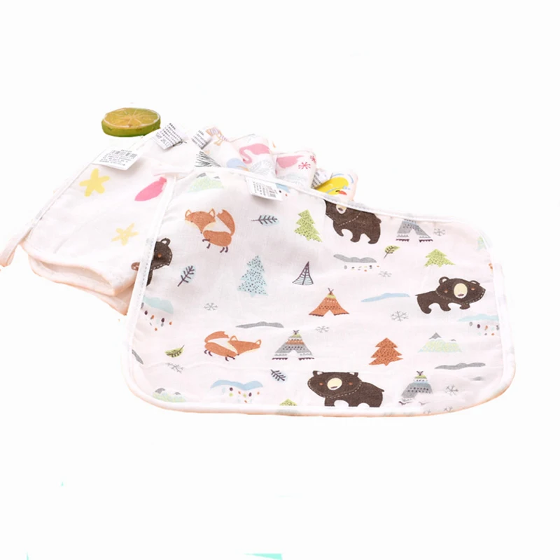 
Wholesale Baby Infant Newborn Soft High Absorbent Face Towel Small Squire Bamboo Cotton Easy To Dry Handkerchief Wash Towel 
