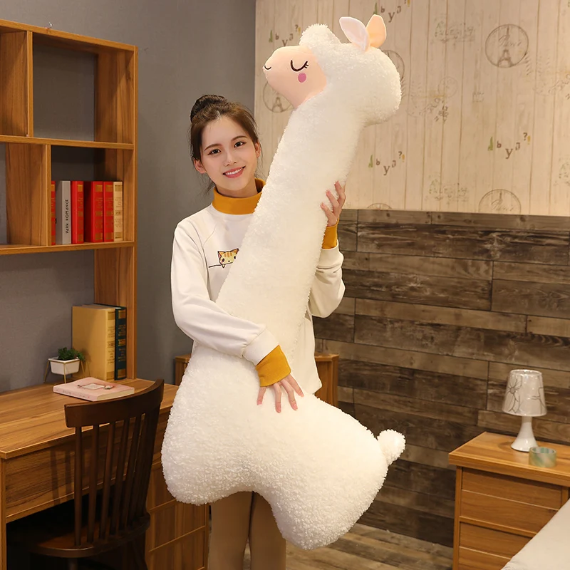 Cute alpaca plush toy Japanese alpaca plush cute alpaca animal doll sleep pillow home bed decoration