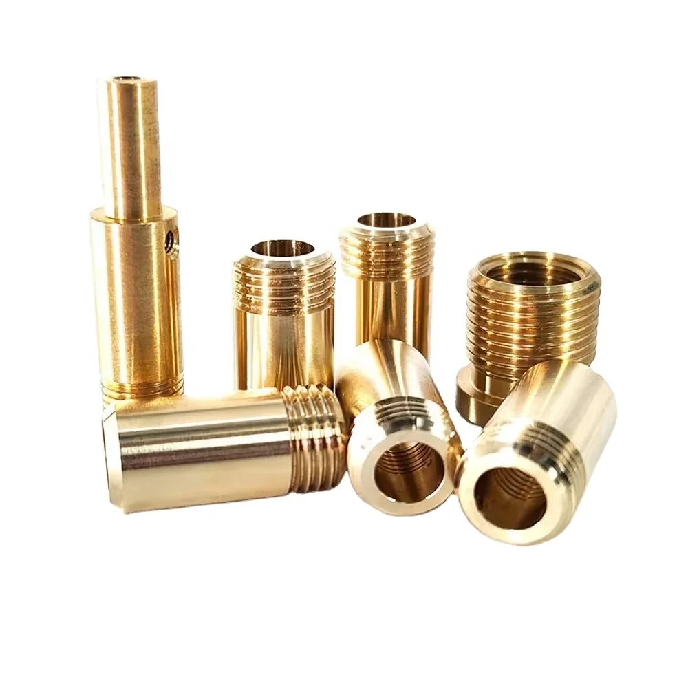 China manufacture wholesale high quality CNC machining brass tube small brass parts stainless steel brass parts