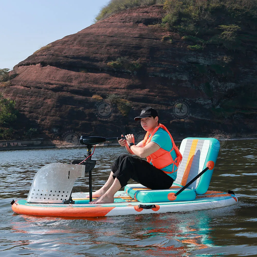 High quality 2.2 m*1.8 m  inflatable fishing boat compact and CE certified   inflatable catamaran with  Electicat power