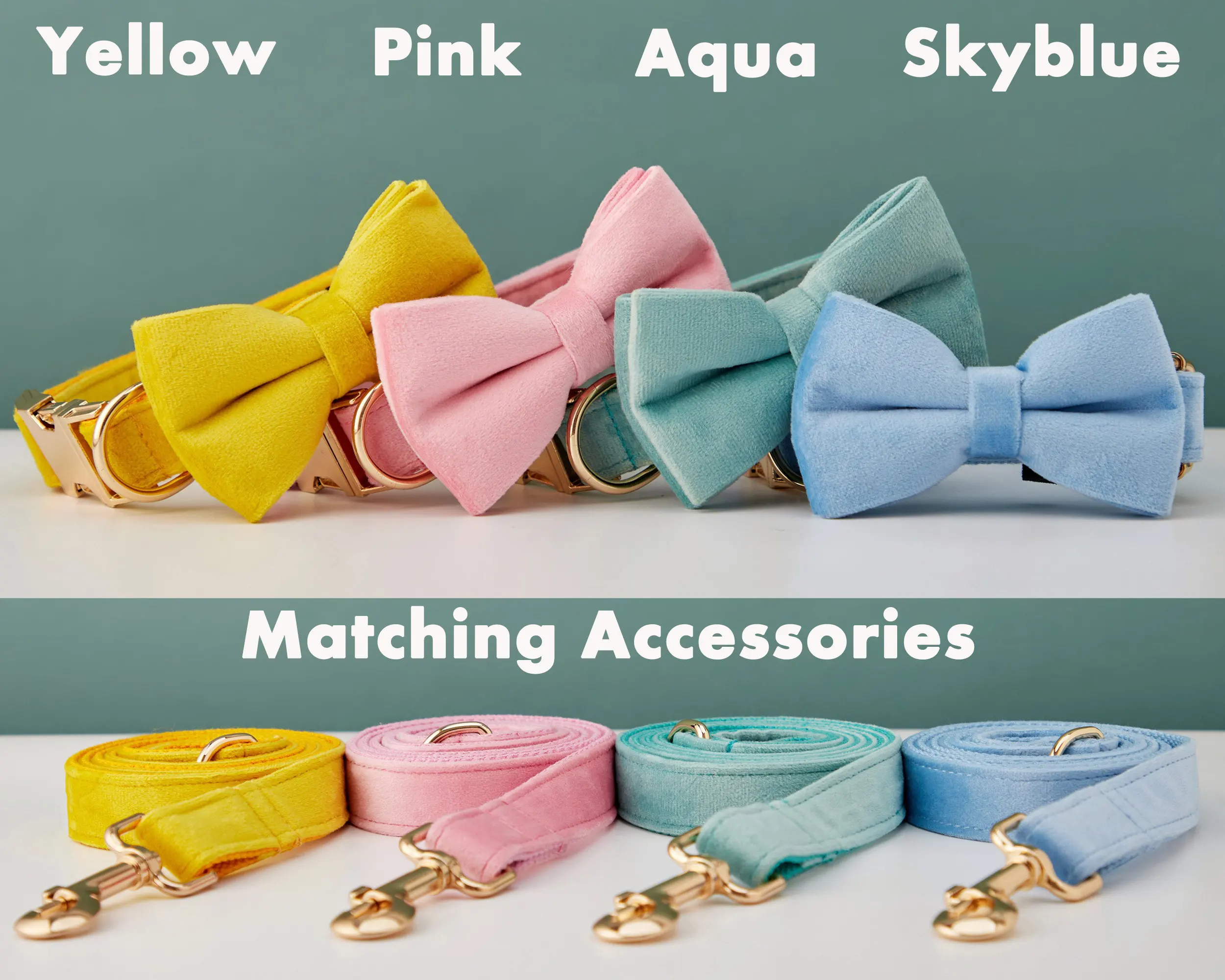 Velvet Adjustable personalized Luxury Custom Luminous Dog Collars Manufacturer Pet Collars Leashes