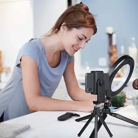 Extendable Foldable Photographic Lighting 6/10 inch Ring Light Phone Tripod Video Lights