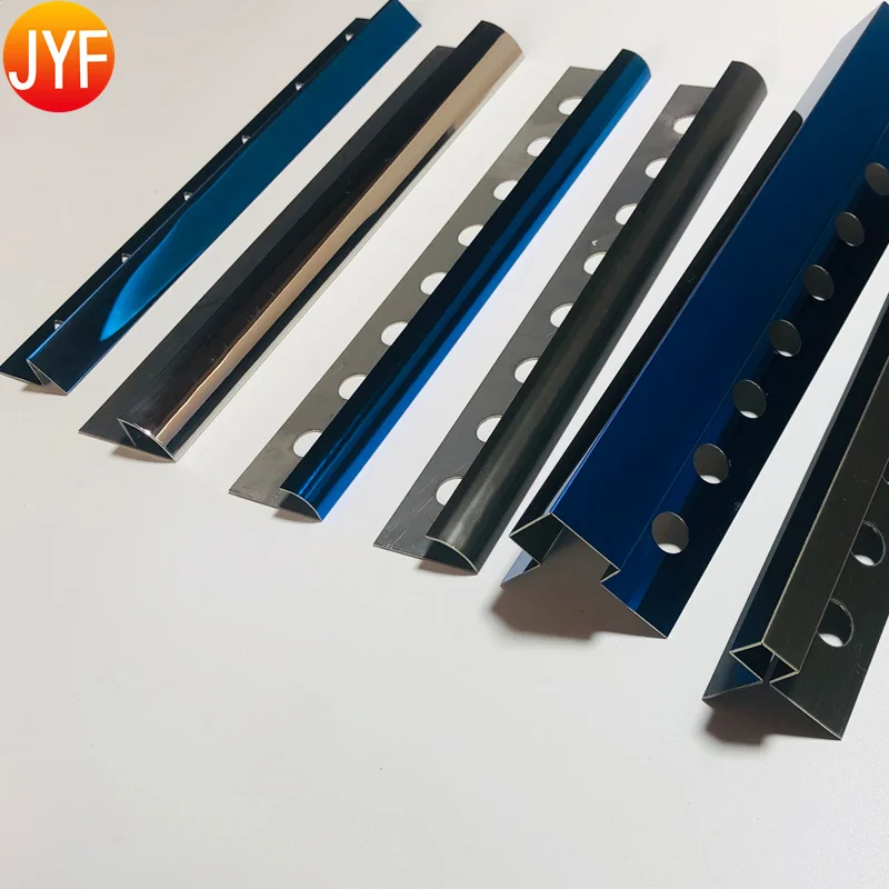 ZZT001 8k Mirror Titanium Gold Laser Cutting Ceiling Stainless Steel Trim Strip