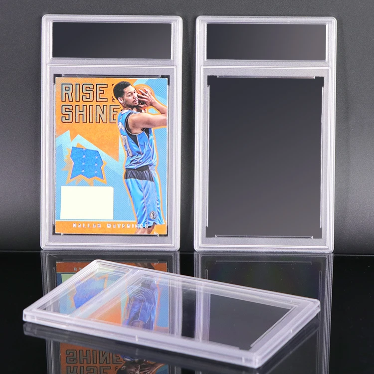 100PCS Clear Small Plastic PP PVC Acrylic Display Case For PSA Card Baseball CGC Slabs For Pokemon Ultrasonic Card Holder Case