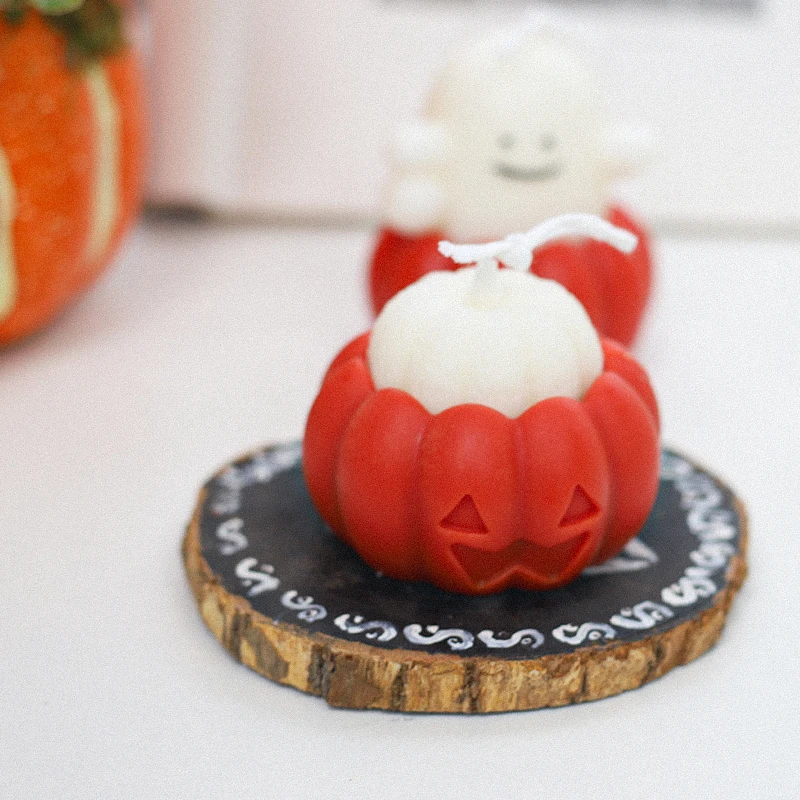 JOYWOOD Halloween Decoration Pumpkin Candle Birthday Scented Aromatherapy Candles