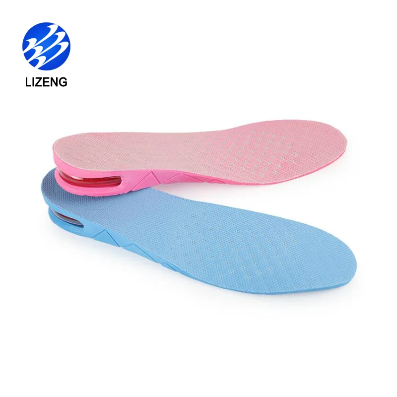 PVC 3 Layer Shoe Insoles Increase Height For Elevator Taller