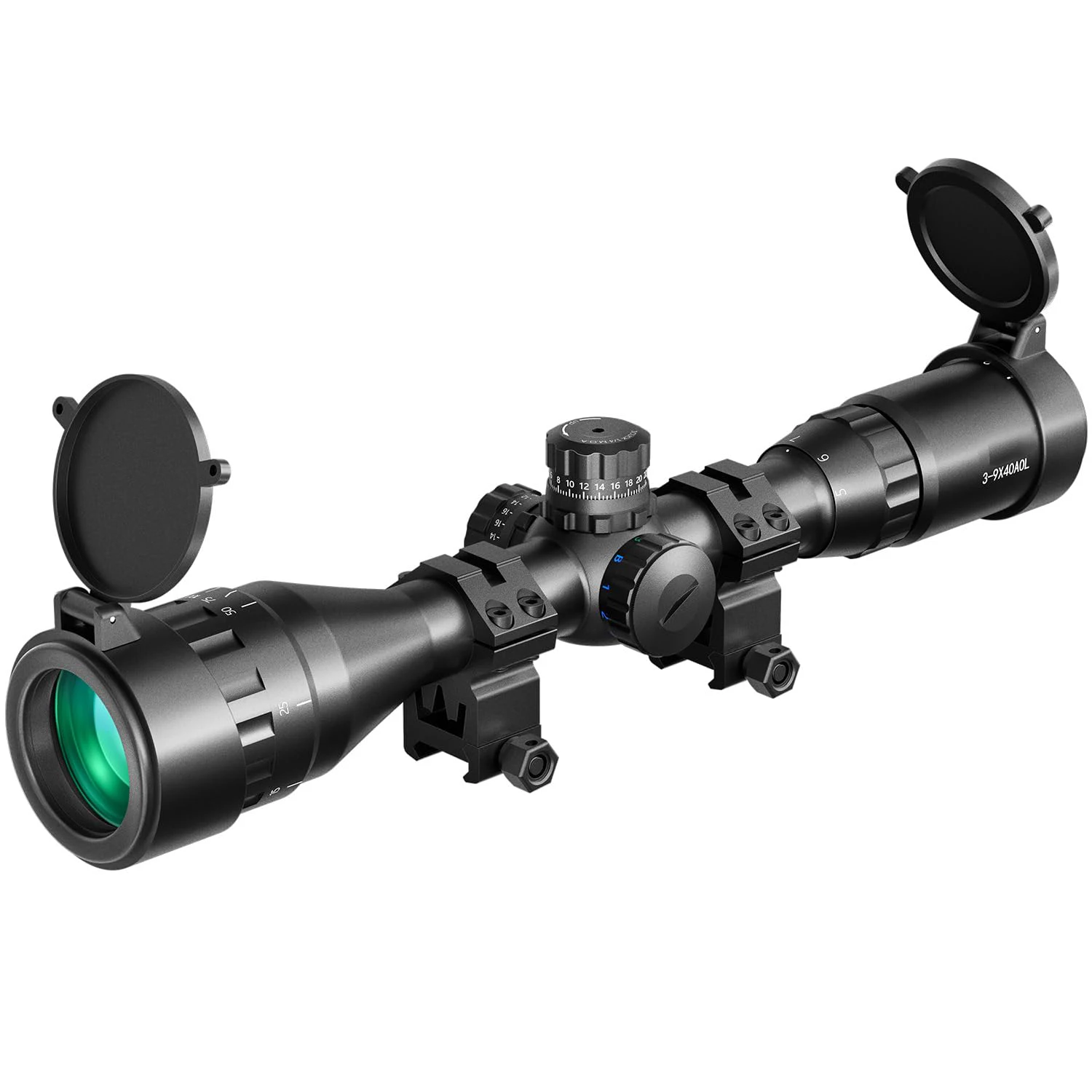 Заводская 3-9X40 прицел AO красный зеленый синий с откидной крышкой Солнцезащитная трубка