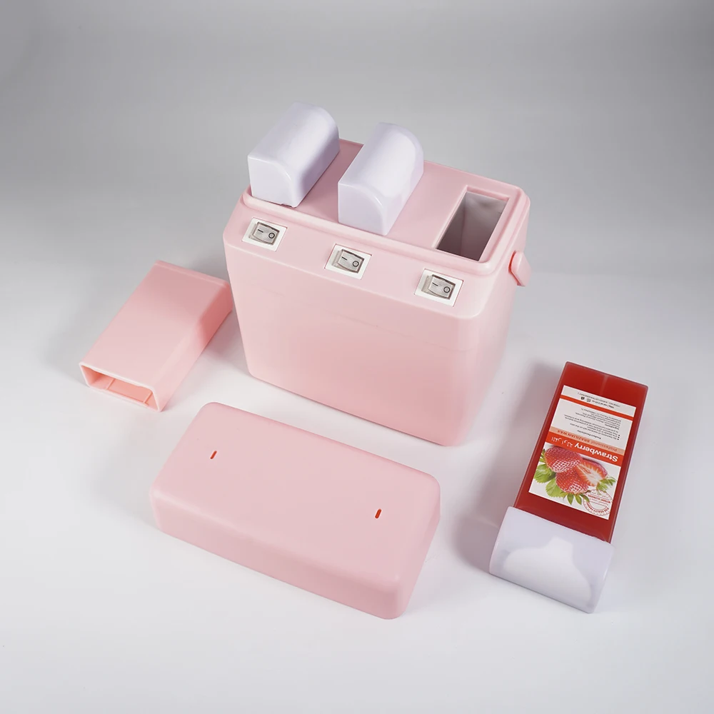 Wholesale Newest Depilatory 100g*3 Roller Wax Heater Roll On Cartridge Wax heater Warmer  Depilatory Waxing Machine