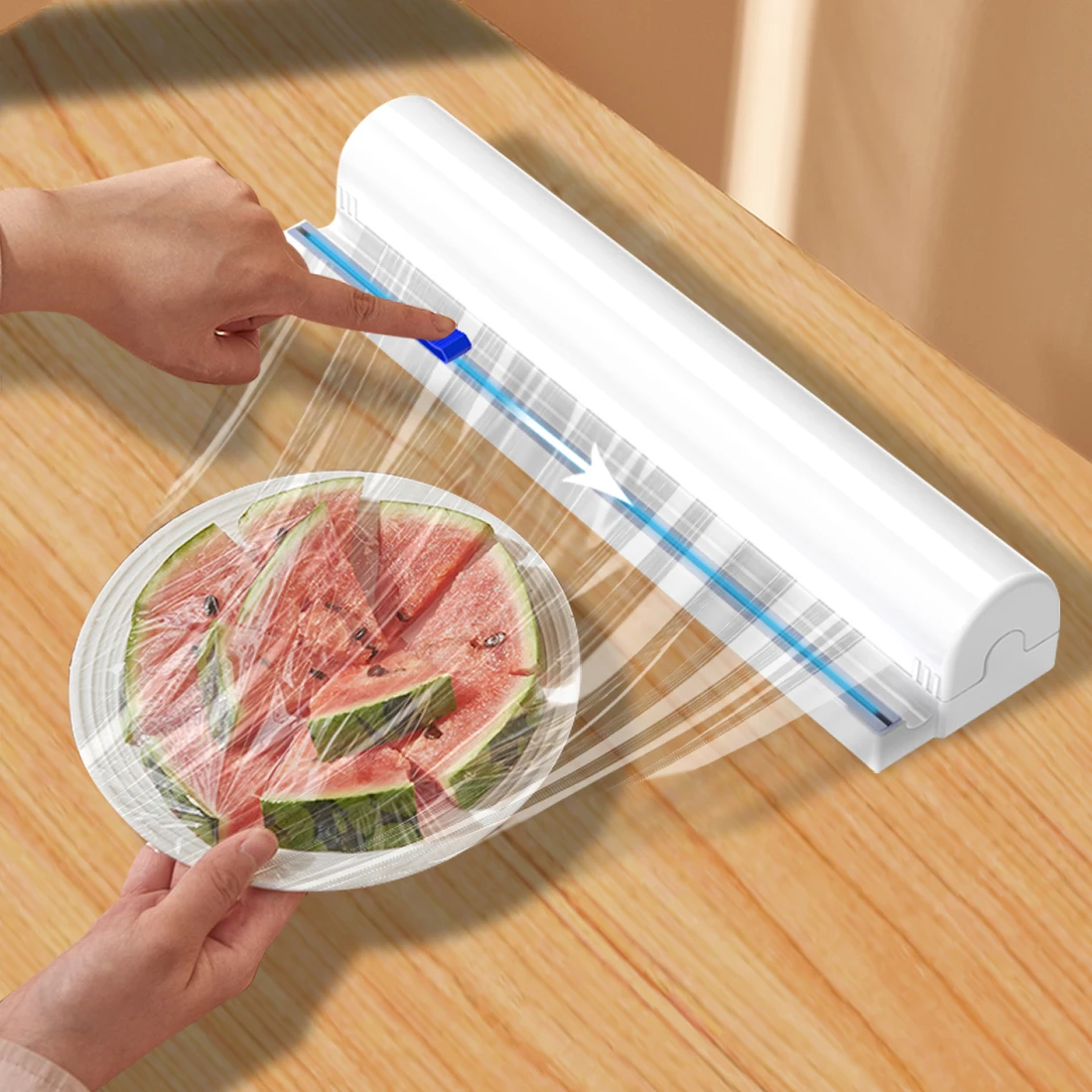 Wholesale Kitchen Foil Dispenser For Paper With Cutter Refillable Plastic Wrap Dispenser With Cutter