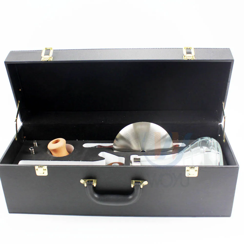 New narguile morden shisha wooden german style hookah wood chicha wood hookah with suitcase