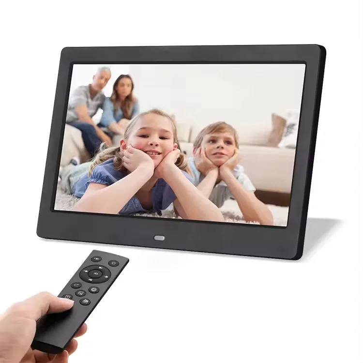10.1 Inch Digital Photo Frame Electronic picture Frame with 16:9 HD Display Video Player Multi Slideshow Modes