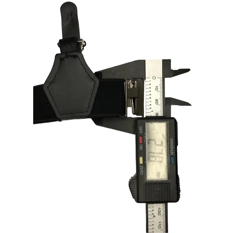 Wholesale Stretching Elastic Fashion Adjustable Leather Suspenders With Metal Clip And Slider Sock suspender