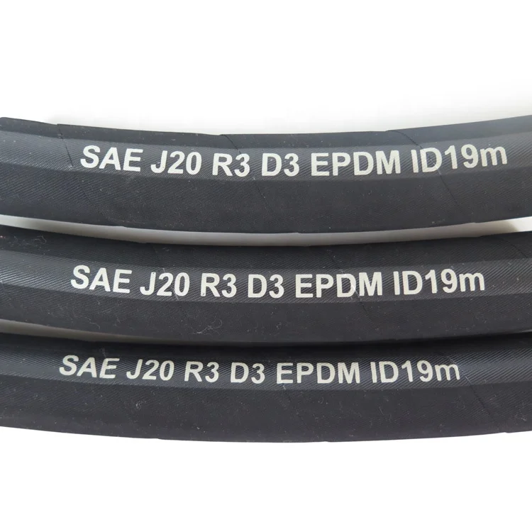 SAE J20 R3 polyester reinforced Automotive hydraulic flexible car heater hose